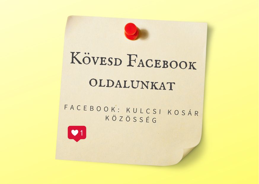 Kövesd Facebook oldalunkat